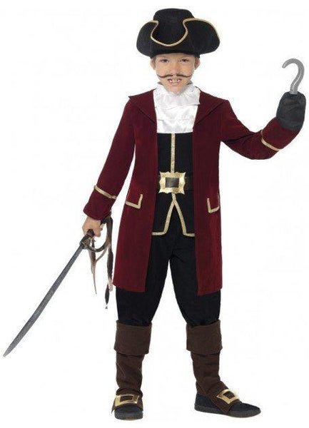 Deluxe Pirate Captain Boys Costume