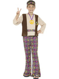 Hippie Boy 60s 70s Retro Fancy Dress Costume