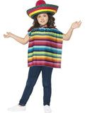 Mexican Fiesta Kids Fancy Dress Sombrero and Poncho Book Week Costume Kit