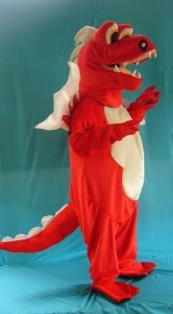 Dragon Red Adult Mascot Hire Costume