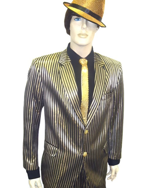 Hire Costumes - 1920's Pimp Gold Gangster Suit Men's Costume