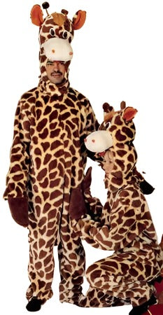 animal costumes - Giraffe Adult Hire Costume