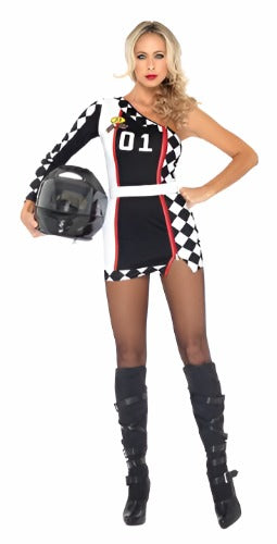 Womens hire Costumes - Grid Girl Costume