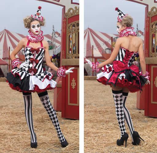 Costumes - Harlequin Clown Womens Costume Limited Edition 2012