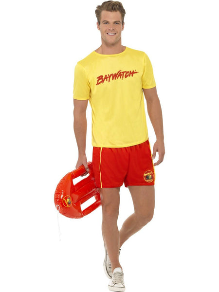 Baywatch Lifeguard Mens Beach Patrol Fancy Dress Party Costume