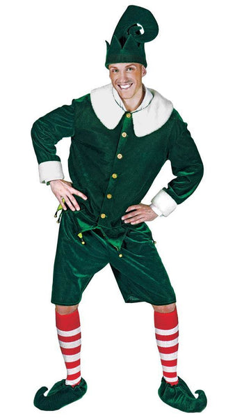 Costumes Men - Elf Holly Jolly Adult Hire Costume