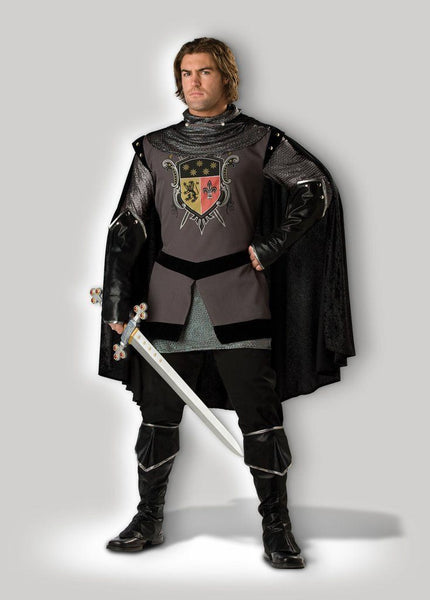 Medieval Dark Knight Mens Hire Costume