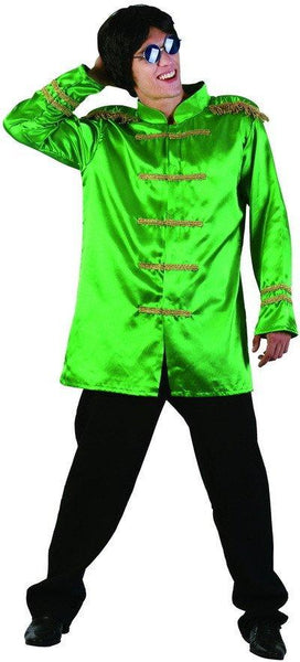 Costumes Men - Sgt Peppers Green Jacket Rock-star Costume 60s 70s Fancy Dress Outfit