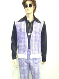 60's And 70's Men Hippy Costume Hire Vests