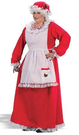 Costumes - Mrs Claus Traditional Plus Womens Costume