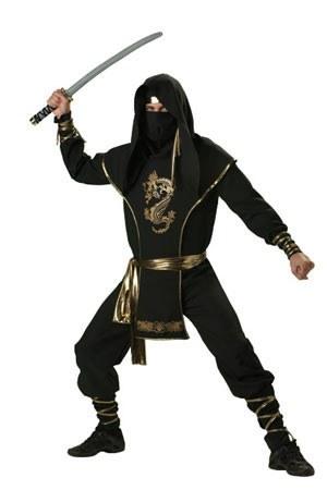 Costumes - Ninja Gold Mens Costume