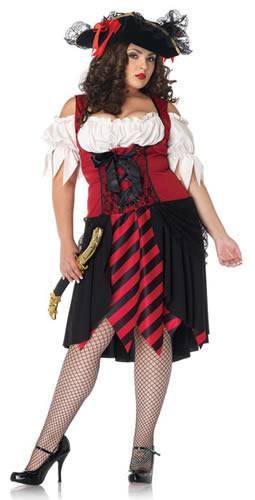 Pirate Wench Crimson Women's Costume