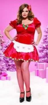 Costumes - Santa's Helper Womens Costume Miss Candy Plus