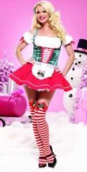 Costumes - Santa's Helper Womens Costume Miss Mistletoe