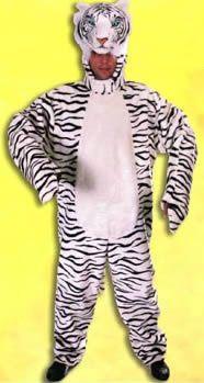 White Tiger Adult Hire Costume
