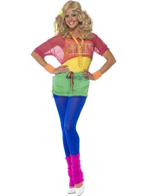 Olivia Newton John 80's Aerobics Work Out Let's Get Physical Costume