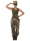 Costumes Women - Army Khaki Camouflage Women's Costume