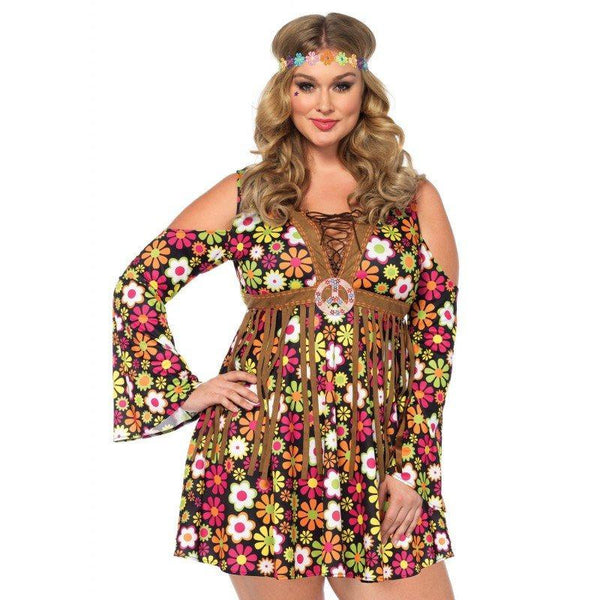 Costumes Women - Go Go Starflower Hippie Plus Size Womens Costume