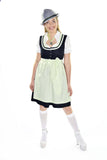 Oktoberfest Traditional German Beer Girl Costume Rustic Dirndl