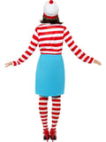 Where's Wally Wenda Adult Costume Wheres Waldo Book Week Fancy Dress Outfit back