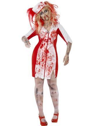 Costumes Women - Zombie Nurse Plus Size Adult Halloween Costume For Sale