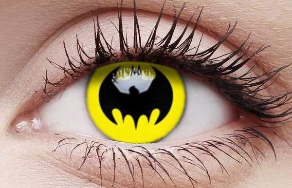 Crazy Lenses - Batman Logo Contact Lenses