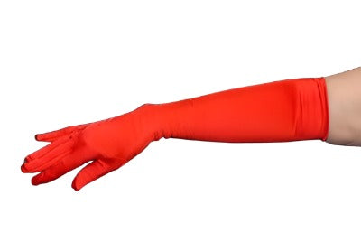 Long Red Opera Gloves
