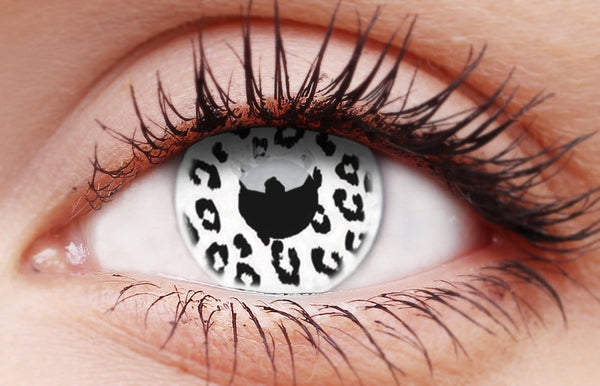 Contact Lenses Glow White Leopard