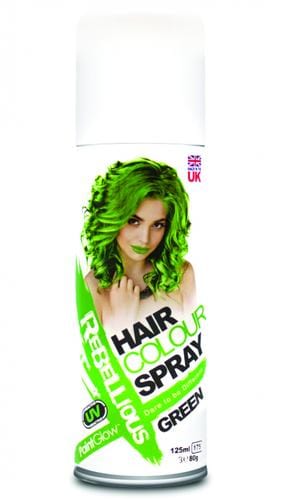 green hair spray