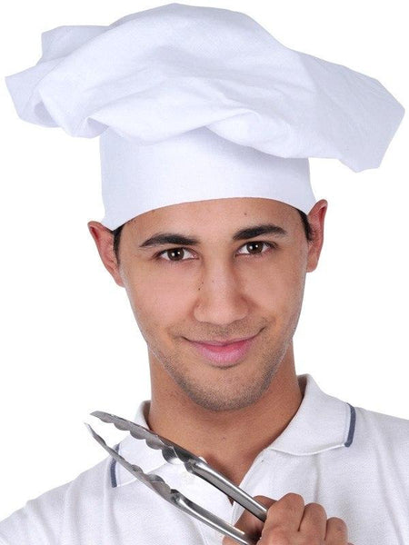 WHITE CHEF HAT Adult Cooking Baker BBQ Kitchen Hat