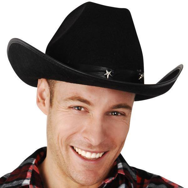Hats - Hat Cowboy Black With Silver Star On Band