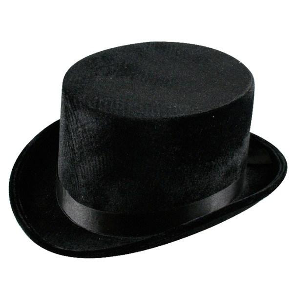 Hats Men - Black Velvet Top Hat