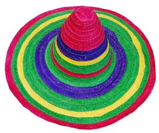 Hats - Mexican Sombrero - Multi Coloured