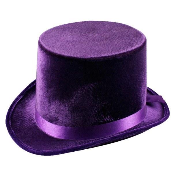 Hats - Top Hat Purple Lincoln