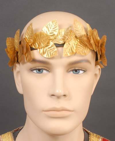 Headbands - Roman Gold Laurel Wreath Thick