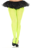 Tights Opaque Coloured Plus Size Fancy Dress Pantyhose Neon Green