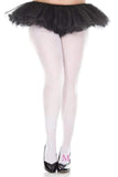 Tights Opaque Coloured Plus Size Fancy Dress Pantyhose White