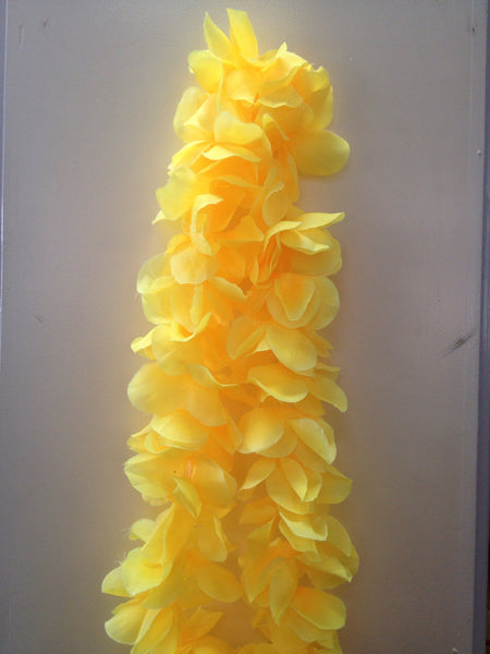 Yellow of high quality Hawaiian Lei's, 30 flower pieces per Lei