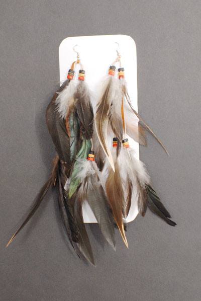 Indian - Indian Feather Earrings Extra Long