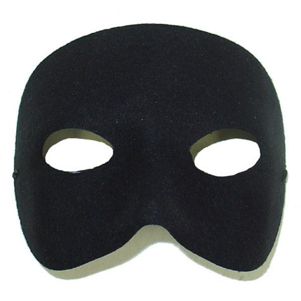 Classic black men's party half face masquerade eye mask
