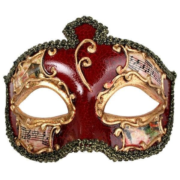 Masquerade Masks Men - Mask Salvatore Red