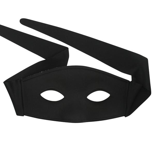 Black Men's Zorro Masquerade Mask
