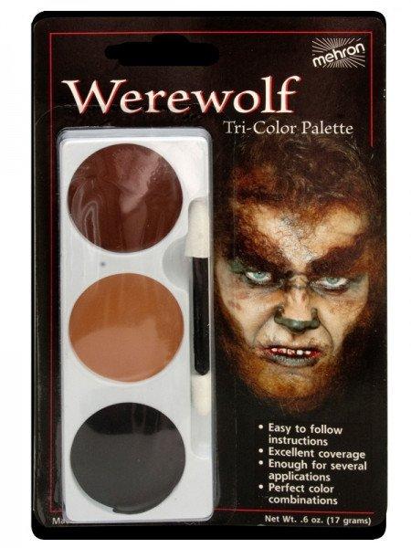 Werewolf Make-up Mehron Tri-colour Palette