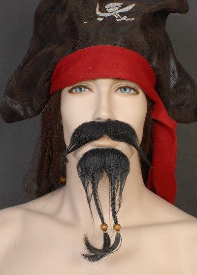 Fake Pirate Costume Mustache