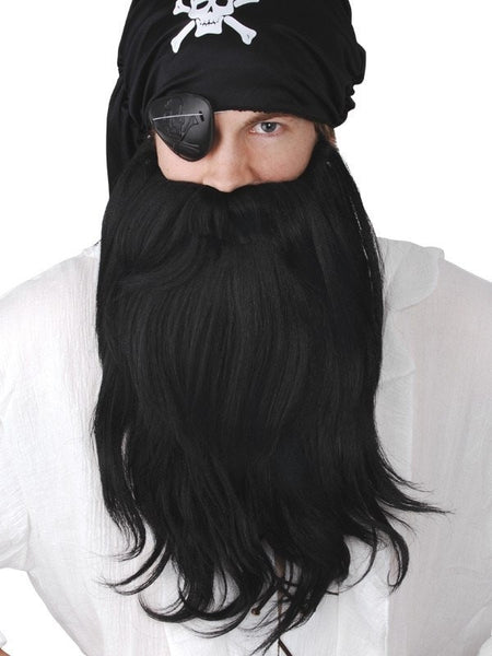 costume accessory - Black Fake Costume Beard
