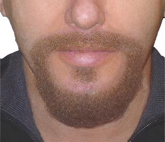 Brown Short False Costume Moustache And Beard