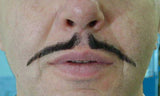 Black 1920s Gangster Stick-on Costume Pencil Moustache