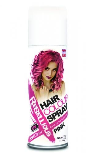 pink hair spray