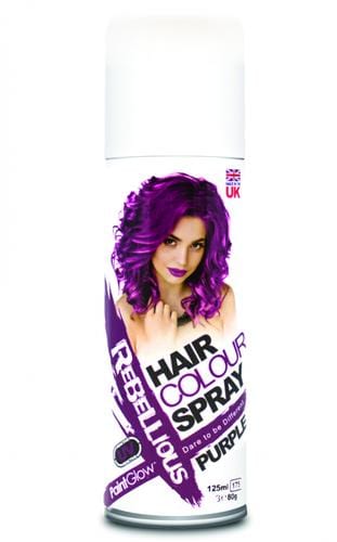 purple hair spray