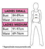 Racer Black Women Short Racing Costume size chart